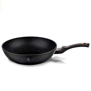 Chảo Sâu Lòng Berlinger Haus BH/1638N 28cm Lớp Chống Dính Phủ Đá Màu Đen/Rose