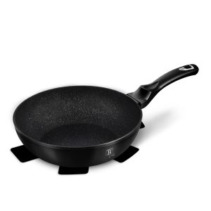 Chảo Sâu Lòng Berlinger Haus BH/1848 28cm Lớp Chống Dính Phủ Đá Màu Đen/Bạc