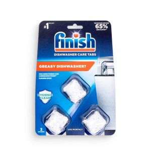 Viên vệ sinh tẩy cặn máy rửa bát Finish - Vỉ 3 viên (hộp 8 vỉ)