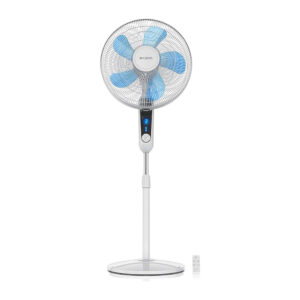 Quạt cây Brandson Standventilator màu xanh trắng có điều khiển
