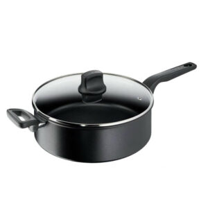 Chảo TEFAL G28937 HARD TITANIUM PRO Schmorpfanne m.D. 28cm - có vung kính và quai cầm