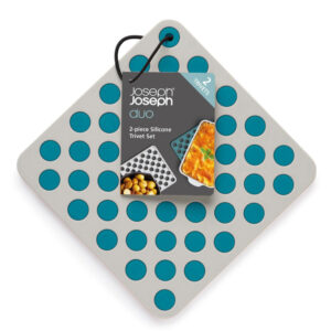 Set 2 chiếc lót nồi vuông Joseph Joseph Duo 2 Piece Silicone Trivet Pot Holders