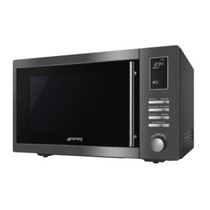Lò vi sóng kiêm nướng Smeg MOE25B Microwave Oven 25L màu đen