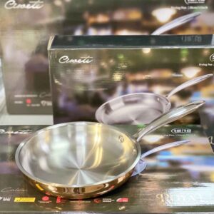 Chảo inox Ciwete series Royal Knight màu vàng đồng 28cm