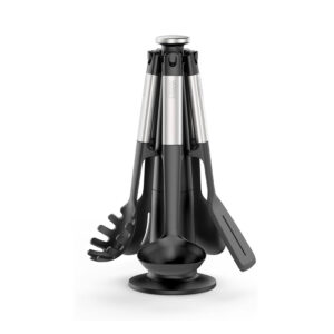 Bộ dụng cụ nấu ăn 5 món silicone kèm giá treo Joseph Joseph 10567 Elevate (Steel)
