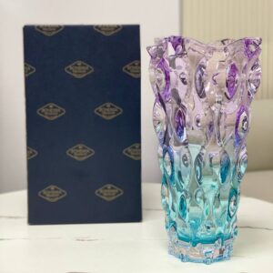 Lọ pha lê Bohemia Samba Gradient Aqua-Violet 30.5cm