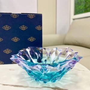 Tô pha lê Bohemia Samba Gradient Azur-Violet 30.5cm
