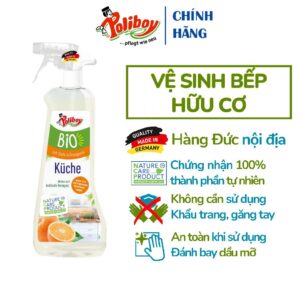 Chai xịt tẩy rửa nhà bếp hữu cơ Poliboy Küchen Reiniger 500ml