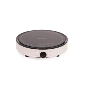 Bếp từ đơn tròn 2Lock Korea 2000W 28cm màu kem đen