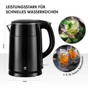 Ấm siêu tốc ZWILLING Wasserkocher 1,25l màu đen