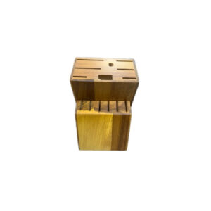 Giá đựng dao đa năng bằng gỗ (14 món) màu nâu nhạt