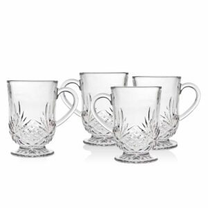 Set 4 cốc pha lê Crystal Coffee Mugs GODINGER DUBLIN 295ml