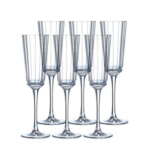 Bộ 6 ly champagne Cristal D'arques Macassar 170ml
