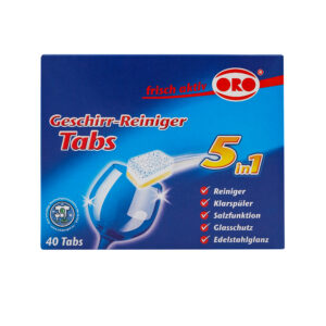 Viên rửa bát ORO Geschirr-Reiniger Tabs Classic 5 in 1 hộp 40v (thùng 6 hộp) (Made in Germany)