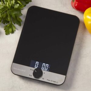 Cân nhà bếp KitchenAid KQ908G mặt kính màu đen