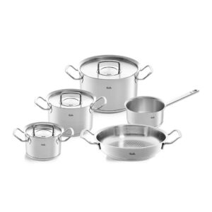 Bộ nồi Fissler Original-Profi Collection 5 món, vung inox (3 nồi , 1 quánh , 1 chảo 2 quai 24cm)