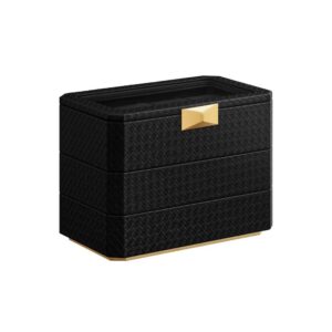 Hộp đựng đồng hồ đen xám Songmics JWB021B01