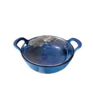 Nồi chảo gang GKÖCH màu xanh 25cm