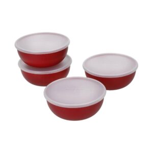 Bộ 4 tô trộn có nắp KitchenAid KQG1760SERE màu đỏ