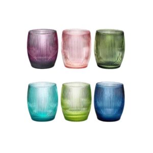 Set 6 cốc pha lê IVV Gluglu 300ml 6 màu