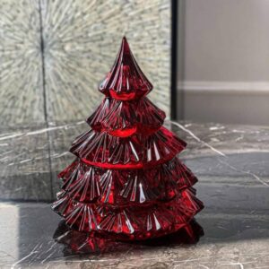 Thố cây thông Noel Tree Bohemia 16,5cm màu đỏ